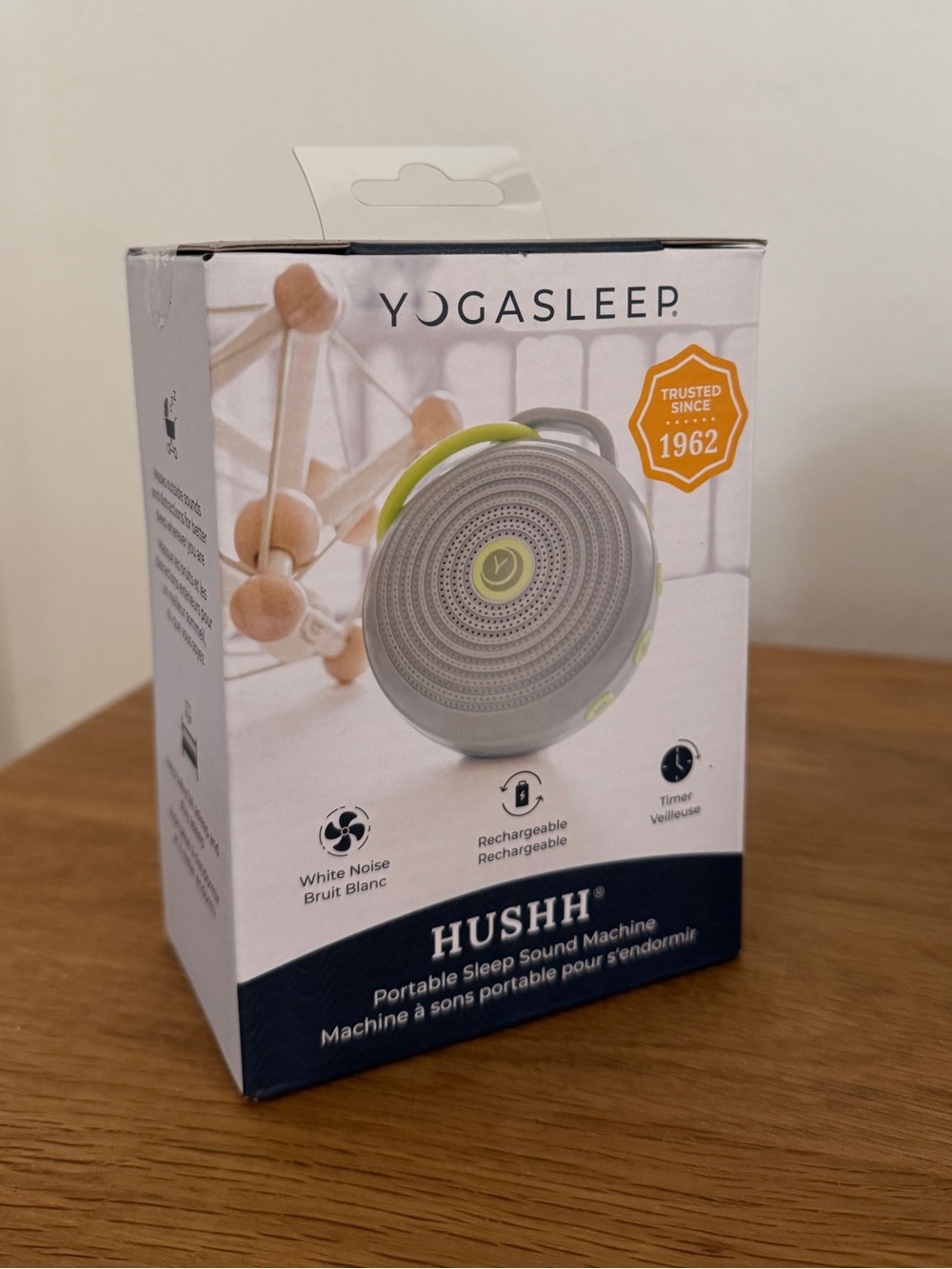 NWT Yogasleep Hushh Portable Sleep Sound Machine